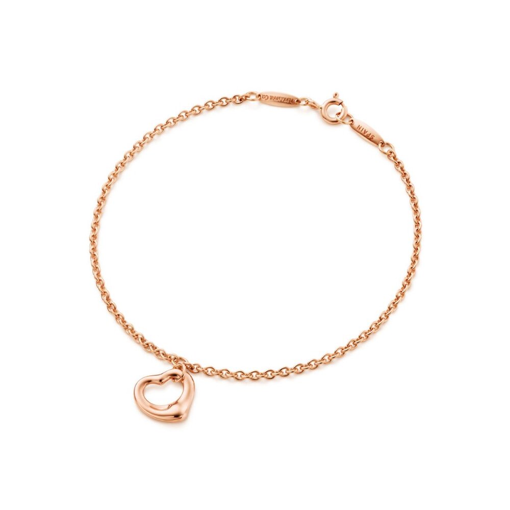 Tiffany & Co. Elsa Peretti® Open Heart Bracelet in Rose Gold, 11 mm - Large